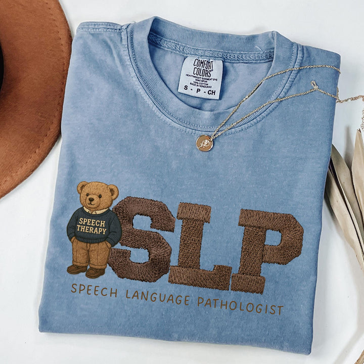SLP Tee, Vintage Bear, Blue Jean