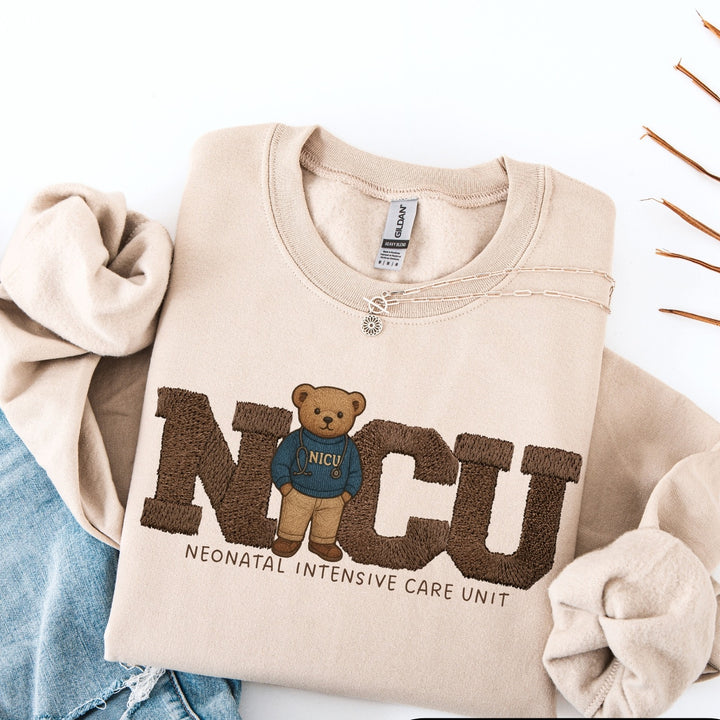 NICU Nurse Sweatshirt — Vintage Bear
