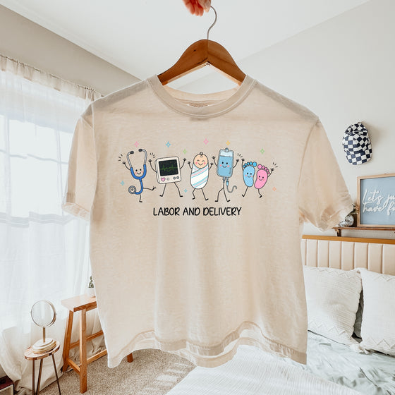 Labor & Delivery Nurse Tee — Medical Icons