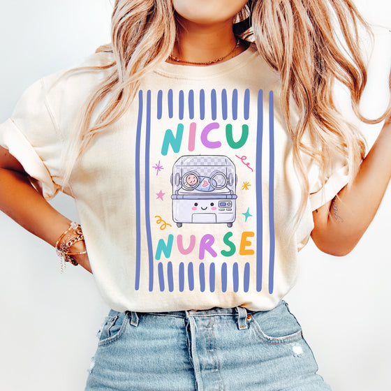 NICU Nurse Tee — Pastel Isolette