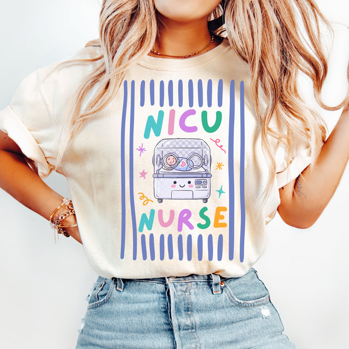 NICU Nurse Tee — Pastel Isolette